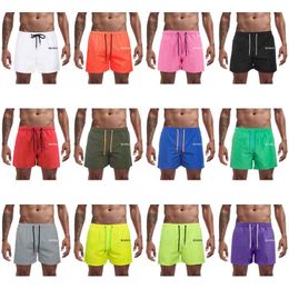 Designer shorts, summer brand short fashionable loose fitting sports shorts, street clothing, quick drying beach pants, men's swimming shorts