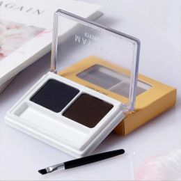 Enhancers Double Colour Matte Eyebrow Powder Waterproof Makeup Palette Eyebrow Stamp Powder Eye Brow Enhancers Shadow Make Up Brow Powder