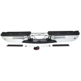 Step Bumper Assembly For 2001-2007 Ford F-250 Super Duty Fleetside Chrome Steel