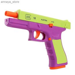 Gun Toys Toy Gun Shell Ejected Soft Bullet Pistol Manual with Bullets Multi Color Desert Eagle Blaster for Adults Kids Boys M1911L2404