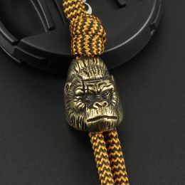 Paracord Brass Personality Monkey Knife Beads Umbrella Rope Bead Outdoor Knife Orangutan Paracord Pendant