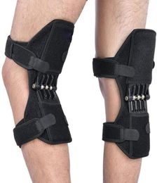 Joint Knee Brace Support Spring Powerful Rebound Kneepad Climbing Squat Lift Orthopaedic Arthritis Leg Protector3548882