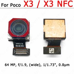 Modules Original Rear Back Camera For Xiaomi Mi Poco X3 NFC Main Backside Big Camera Module Flex Cable Replacement Spare Parts