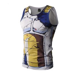 Bodybuilding 3D Printed Tank Tops Men Vest Compression Shirt Male Singlet Anime Cosplay Tees Summer Sleeveles Fitness Tops Male 240415