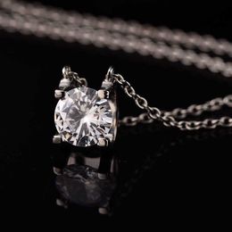 Original designer Carter Bullhead Necklace D Colour Mosang Stone Pure Silver Couple Gift for Girlfriend ZL2S