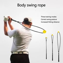 Golf Swing Practise Rope Adjustable Golf Practise Swing Trainer Golf Assistance Exercises Rope Golf Training Supplies Accessory 240424