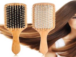 Comb Hair Care Brush Massage Wooden Spa Massage Comb 2 Color Antistatic Hair Comb Massage Head Promote Blood Circulation5064187