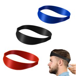 Tools Silicone Haircuts Curved Headband Haircut Band Neckline Shaving Template Hair Cutting Guide DIY Hair Styling Ruler Tool for Men