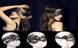 1PC Black Cutout Lace Mask Black Cool Flower Eye Mask for Masquerade Party Mask Fancy Dress Costume Halloween Party Fancy Decor2208540790