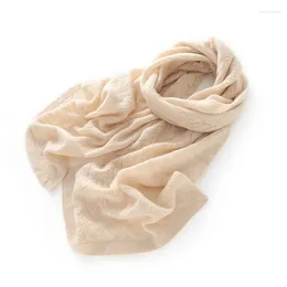 Scarves High Quality Ladies Cashmere Knit Comfortable Warm Long Scarf 180 45 Women Shawl Solid Color Head