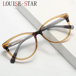 Sunglasses Frames Fashion Anti Blue Light Glasses Frame Men's And Women's Plate Eyeglasses Large Cat Eyes Customizable