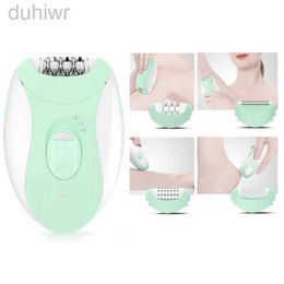 Epilator Kemei 4in1 Women Epilator Electric Shaver Facial Body Hair Removal Lady Leg Bikini Trimmer Hair Remover Underarms Rechargeable d240424