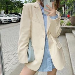 Women's Suits Blazers Women Simple Elegant Korean Fashion Clothing Casual Vintage Office Lady Outwear Streetwear Ulzzang Coats Famous Ins