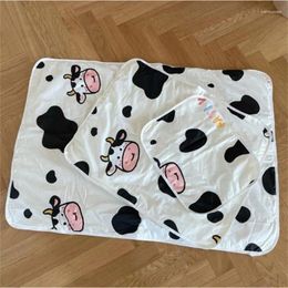 Pillow Physiological Period Leak Proof Bed Mat Cute Cartoon Bear Menstrual Pure Cotton Pad Washable Dormitory Diaper