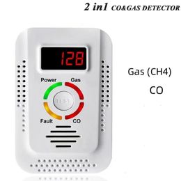 Natural Gas Detector And Carbon Monoxide CO Detector Combustible Gas Leak Detector Monitor For Co Lpg Methane In Kitchen 240423