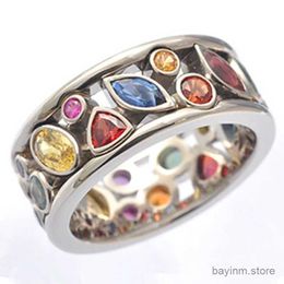 Wedding Rings Colourful Women Hollow Out Geometric Stone Rings Cocktail Party Female Finger Ring Fancy Stylish Rings Jewellery Wholesale