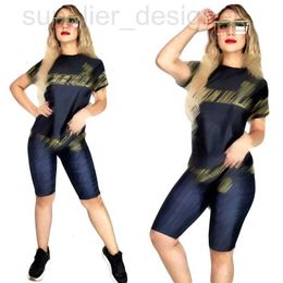 Zweiteilige Hosendesigner für Frauen Q6114 SOMMER NEUE Digital gedruckte Shorts -Shorts Set I2CR