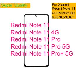 Panel 10Pcs/Lot For Xiaomi Redmi Note 11 5G Touch Screen Panel Front Outer Glass Lens For REDMI NOTE 11 Pro Plus 5G LCD Glass With OCA