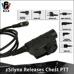 Accessories zSilynx Releases Chest PTT Push to Talk PTT Accessoires Headset PTT Midland