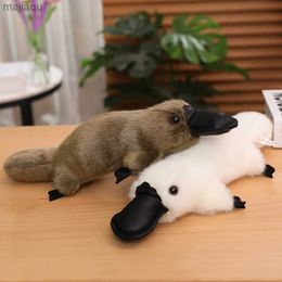 Plush Dolls Simulation Platypus Plush Toys Creative Cartoon Animal Stuffed Dolls Funny Home Decor Kids Exquisite Birthday Xmas GiftsL2404