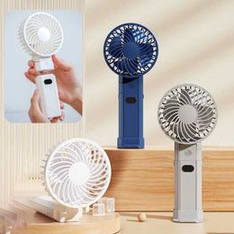 Other Appliances 4000mAh handheld mini folding fan portable outdoor cooling fan 3-speed USB charging desktop air circulation fan power pack J240423