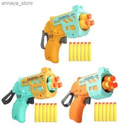 Gun Toys Manual Shooting Foam Blaster Battle Toy Guns W/ 5 Suction Cup Bullets EVA-Foam Play Outdoor Indoor Toy for Boys 5+L2404
