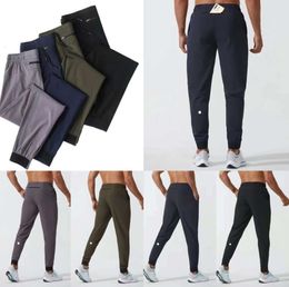 LL Men's Jogger Long Pants Sport Yoga Outfit Quick Dry Drawstring Gym Pockets Sweatpants Trousers Mens Casual Elastic Waist fitness Designer Fashion Clothing 57775