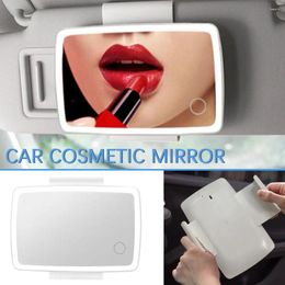 Interior Accessories Car Cosmetic Mirror Three-speed Brightness HD Mirrors Sun Visor Plate For Girls Women Acce H4