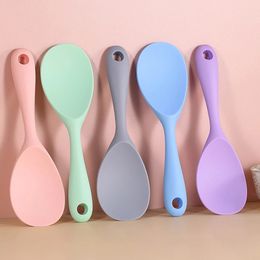 1PC Food Grade Silicone Rice Spoon Household non Stick Pot Cooking Hightemperature Resistant Kitchen Tools 240422