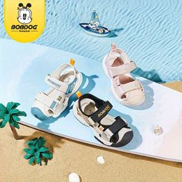 BOBDOG House Unisex Kid's Adorable Solid Colour Close Toe Sandals, Comfy Non Slip Durable Beach Water Shoes for Boy's & Girl's Outdoor Activities BBT22647