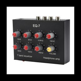 Amplifier EQ7 Car Audio Headset Amplifier 7Band EQ Equaliser 2 Channel Digital Sound Equaliser