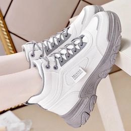 Casual Shoes High Top Women Winter Thermal Platform Sneakers Style Comfortable Height Increasing Walking