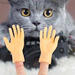 Decompression Toy Adult Kid Novelty Toys Funny Mini Hands Creative Finger Fidget Toys Soft Small Hand Tease the Cat Pet Toy Halloween Gift d240424