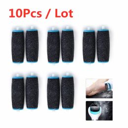 Massager 10pc Blue black Replacements Roller Heads For Pro Pedicure Foot Care Tool Scholls Feet Electronic Foot File Rollers Skin Remover