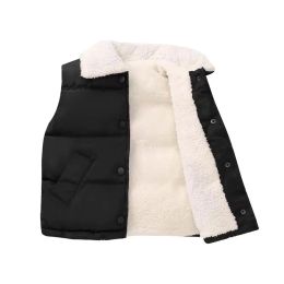 Sets Baby Boys Girls Vest Autumn Winter Sleeveless Turndown Collar Jacket Young Children Coat Kids Warm Waistcoat Outwear Clothes 10