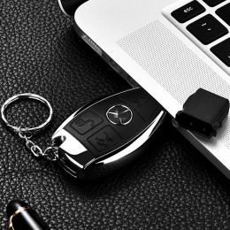 Drives 2023 hot selling Fashion creative USB 2.0 1000GB 512GB 256GB 128G M ercedes B enz Car Key real capacity USB flash drive