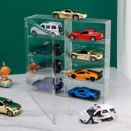 Bins 1:32 Toy Car Model Display Holder Model Storage Rack Storage Box Dust Cover Simulation Toy Display Cabinet Car Display Cabinet