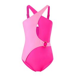 Swimwear Girls OnePiece Swimwear 2024 Baby New Sling Swimsuit Set Children Summer Fashion Patchwork Bikini Sets Kids Beach Clothes