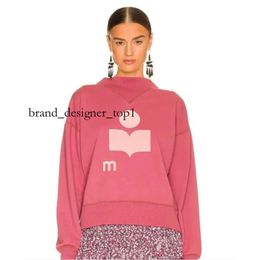 Isabel Marant Hoodies Fashion High-end Designer Luxury Cotton Pullover Triangle Half High Neck Sweatshirts Tops Sweater Top Quality Loose Casual Sweatshirts 4912