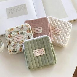 Cosmetic Bags Small Makeup Sanitary Napkin Storage Cotton Cute Korean Coin Purse Bag Jewelry Organizer Card Pouch Case
