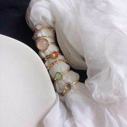 Minimalist Korean Round Ring Fashionable and Elegant Goddess Summer Bracelet for Women