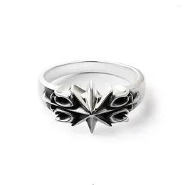 Cluster Rings Design A Six Pointed Star Ring With Retro Personalised Unique Cold Wind
