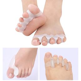 Treatment 2pcs=1pair New Protective Toes Separator Suitable Bunion Corrector Material Soft Gel Straightener Spacers Stretchers Care Tool