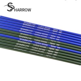 Arrow 6/12pcs 30 Inch ID 6.2mm 500 Spine Mixed Carbon Arrow Shaft Archery Recurve Compound Bow Hunting Accessories DIY Arrow Shafts