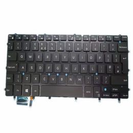 Laptop Keyboard For DELL For XPS 13 9343 9350 9360 For Inspiron 7547 7548 UK United Kingdom 07DTJ4 7DTJ4 black with backlit new