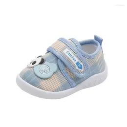 First Walkers Baby Boy Shoes With Sound 2024 Fall Toddler Girl Cute Cartoon Walking Shoe Soft Bottom Low-top Sneakers Casual And Comfortable