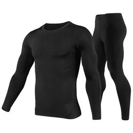 Mens Thermal Underwear Sets Cycling Outdoor Sports -Dry Winter Warm Thermo Underwear Bicycle Skiing Long Johns Base Layers240417