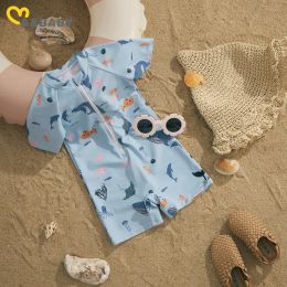 Swimwear Ma&Baby 04Y Toddler Infant Baby Kid Boy Girl Swimsuit Zipper Swimwear Summer Beachwear Bathing Suit