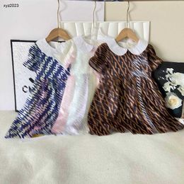 Fashion baby skirt Colorful pattern printing Princess dress Size 90-140 CM kids designer clothes summer girls partydress 24April