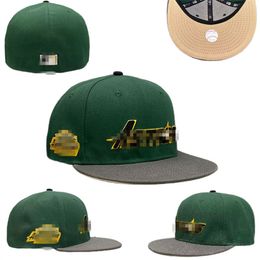 designer Men's Fashion basketball team Classic Fitted Colour Flat Peak Full Size Closed Caps Baseball Sports Fitted Hats In Size 7- Size 8 basketball team Snapback H8